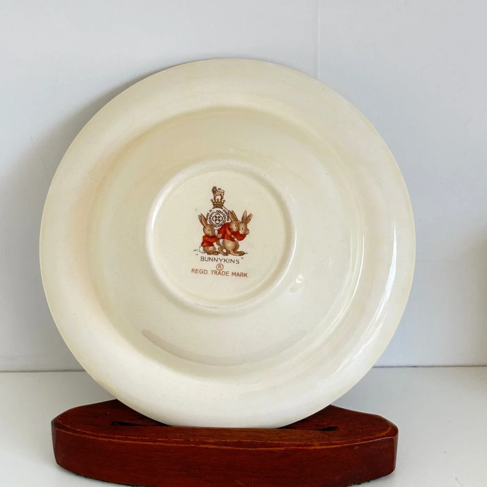 Royal Doulton Bunnykins Bowl and Mug Set Vintage English China Nursery Ware